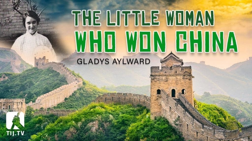 The great wall of China and a photo of Missionary Gladys Aylward